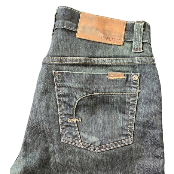 Fidelity Denim Jeans 50-11 USA Made Pants Sabbath Rinse Distressed Perfect Fade - Picture 4 of 10